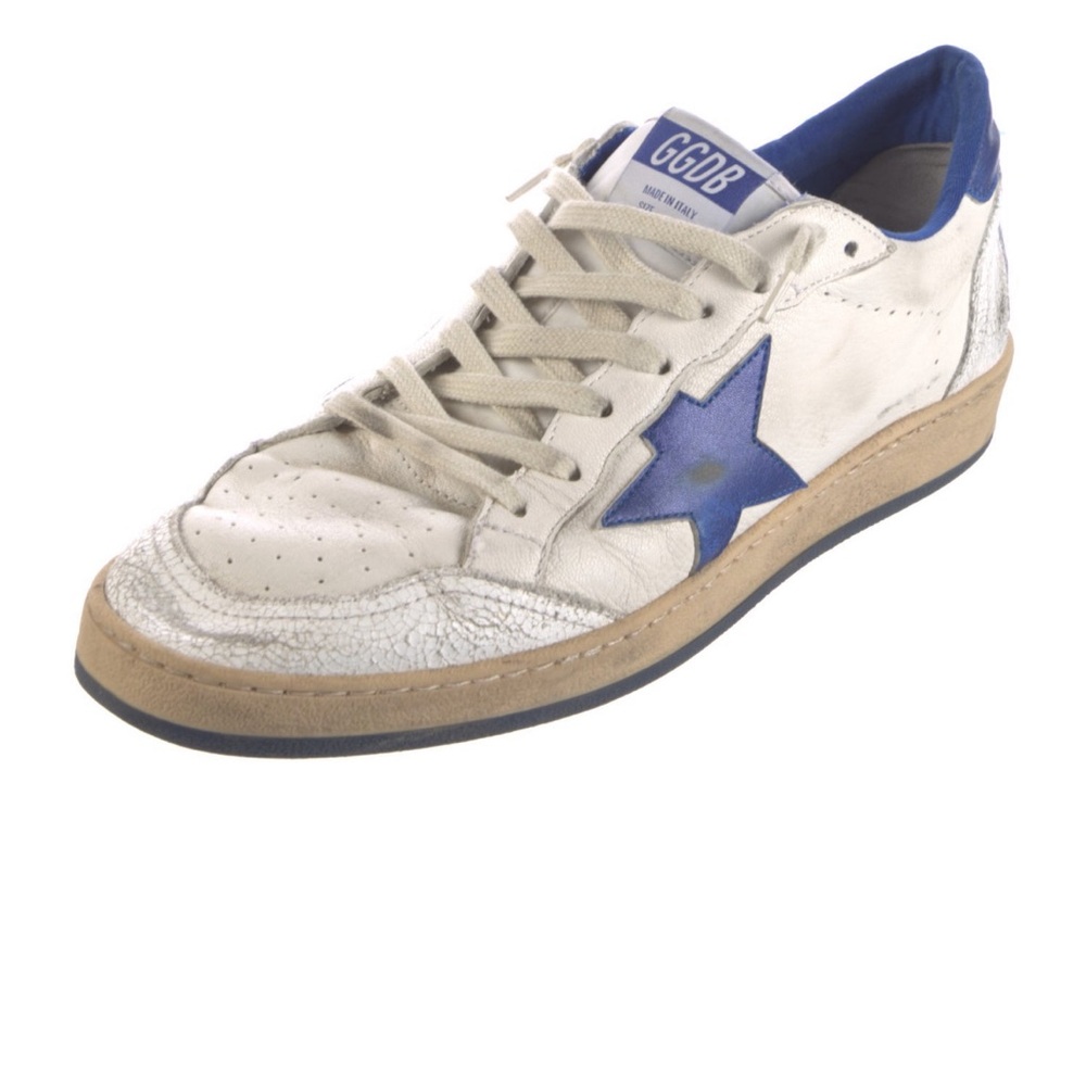 Golden goose ball star shoes. Blue/White. Size 12. - Picture 2 of 6